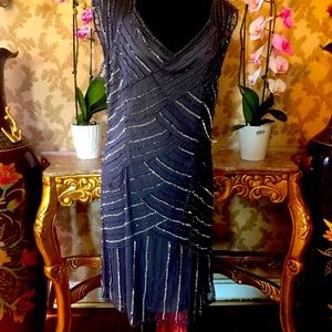 Woman Brown Cocktail Dress